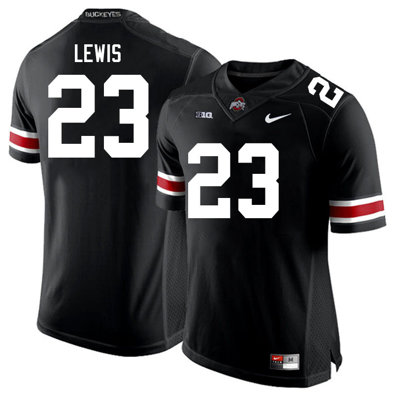 Men #23 Parker Lewis Ohio State Buckeyes College Football Jerseys Stitched-Black
